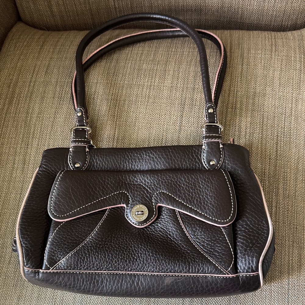 Cole Haan Black and Pink Shoulder Bag